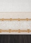 By Özer Halı Krem Halı Gold Kenar Çerçeveli Modern Karmen Halı Elit EL001S Salon Halısı