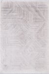 By Özer Halı Krem Renk Geometrik Desenli Modern Stil Karmen Halı Cosmos CS008A Salon Halısı