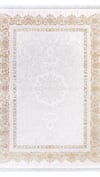 By Özer Halı Krem Renk Gold Bordürlü Klasik Artemis Halı Vintage 0702C Salon Halısı