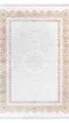 By Özer Halı Krem Renk Gold Bordürlü Klasik Artemis Halı Vintage 0702C Salon Halısı