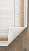 By Özer Halı Krem Renk Gold Bordürlü Modern Stil Karmen Halı Truva TV032S Salon Halısı