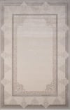 By Özer Halı Krem Renk Gri Bordürlü Klasik Stil Pierre Cardin Halı Pierre Zen HG03A Salon Halısı