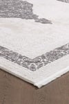By Özer Halı Krem Renk Gri Bordürlü Klasik Stil Saray Halı Windsor ND16A Salon Halısı
