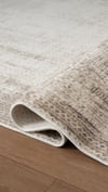 By Özer Halı Krem Renk Gri Bordürlü Modern Stil Karmen Halı Etro ET012G Salon Halısı