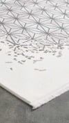 By Özer Halı Krem Renk Gri Desenli Modern Stil Majolika Halı Novel NV02A Salon Halısı