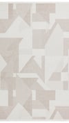 By Özer Halı Krem Renk Kahve Desenli Leke Tutmaz Pigment Soir SR03 Jüt Sisal Mutfak Halısı
