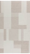 By Özer Halı Krem Renk Kahve Desenli Leke Tutmaz Pigment Soir SR02 Jüt Sisal Mutfak Halısı