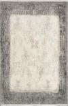 By Özer Halı Krem Renk Lacivert Bordürlü Modern Stil Pierre Cardin Halı Pierre Zen HG02A Salon Halısı