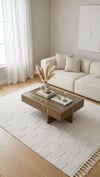 By Özer Halı Krem Renk Modern Stil Akrilik İplik Monaco 33470B Salon Halısı