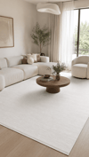 By Özer Halı Krem Renk Sade Saray Halı Soft ST81A Salon Halısı