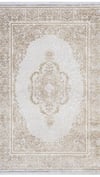 By Özer Halı Krem Renk Sarı Bordürlü Klasik Stil Artemis Halı Dream 09706D Salon Halısı