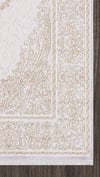By Özer Halı Krem Renk Sarı Bordürlü Klasik Stil Artemis Halı Dream 09706D Salon Halısı
