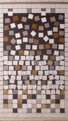 By Özer Halı Krem Renk Vizon Desenli Modern Stil Majolika Halı Alvin AL06A Salon Halısı