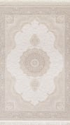 By Özer Halı Krem Vizon Renk Bordürlü Klasik Stil Artemis Halı Palace 05202C Salon Halısı