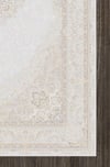 By Özer Halı Krem Vizon Renk Bordürlü Klasik Stil Artemis Halı Palace 8022A Salon Halısı