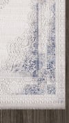 By Özer Halı Krrem Renk Mavi Desenli Modern Stil Artemis Dior 02517A Salon Halısı