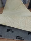 By Özer Halı Lera Geometrik Desenli Bej Renk Kaymaz Tabanlı Kesme Yolluk