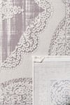 By Özer Halı Mavi Renk Bordürlü Klasik Stil Armoni Silver SV70 Salon Halısı