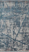 By Özer Halı Mavi Renk Desenli Modern Stil Karmen Halı Art AT001M Salon Halısı