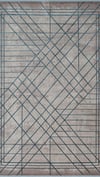 By Özer Halı Mavi Renk Desenli Modern Stil Karmen Halı Art AT002M Salon Halısı