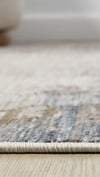 By Özer Halı Mavi Renk Polyester Çerçeveli Yumuşak Doku Yüksek Kaliteli Seyran Halı Peru 10206 Salon Halısı
