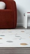 By Özer Halı Multi Renk Yıldız Temalı Koza Halı Lyon Kids A0652A Çocuk Odası Halısı