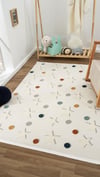 By Özer Halı Multi Renk Yıldız Temalı Koza Halı Lyon Kids A0652A Çocuk Odası Halısı