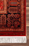 By Özer Halı Otantik Desenli Bordo Renk Premium Kalite Koza Halı Gördes A5723A Salon Halısı
