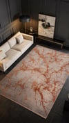By Özer Halı Sarı Renk Desenli Modern Stil Karmen Halı Art AT003T Salon Halısı