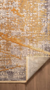 By Özer Halı Sarı Renk Desenli Modern Stil Karmen Halı Art AT001S Salon Halısı