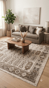 By Özer Halı Sıcak Renk Geçişli Etnik Stil Royal Halı Armonika YT09A Salon Halısı
