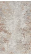 By Özer Halı Terra Renk Polyester Çerçeveli Yumuşak Doku Yüksek Kaliteli Seyran Halı Peru 10206 Salon Halısı