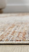 By Özer Halı Terra Renk Polyester Çerçeveli Yumuşak Doku Yüksek Kaliteli Seyran Halı Peru 10206 Salon Halısı