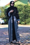 Pon Pon Detaylı Abaya Ferace