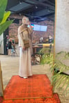 Sade Ekru Renk Abaya