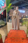 Sade Ekru Renk Abaya