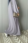 Sade Gri Renk Abaya