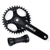 SunRun Hollowtech Aynakol 32T Siyah