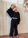 Fiyonk Detaylı Crop Takım