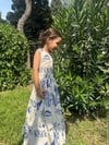 Keten Sırt Detaylı Elbise