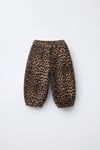 Leopar Desenli Balon Pantolon