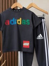 Unisex Antrasit Lego Baskılı Takım