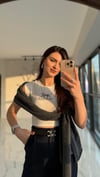 Baskılı Crop Top