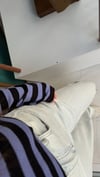 Çizgili Salaş Triko Bluz