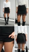 Dantel Detaylı Şort Etek