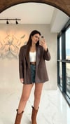 Deri Blazer Ceket