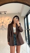 Deri Blazer Ceket