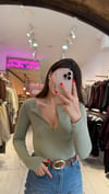 Dilvin %100 Pamuklu Fermuar Detaylı Body