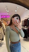 Dilvin %100 Pamuklu Fermuar Detaylı Body