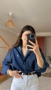 Orj Marka Oversize Denim Gömlek